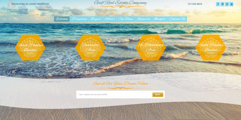 beach real estate website