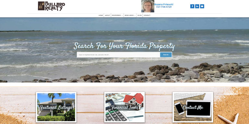 beach real estate website